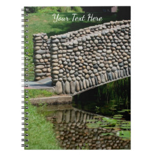 Stone Bridge Lilypads Nature   Notebook