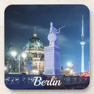 Stone bridge near Berlin Cathedral in Germany Coaster