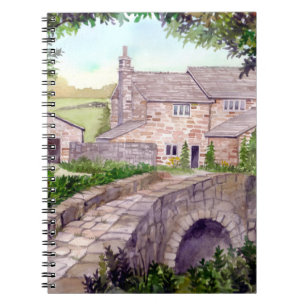 Stone Bridge Watercolor Painting Notebook