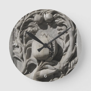 Stone Carved Art Granada Round (Medium) Wall Clock
