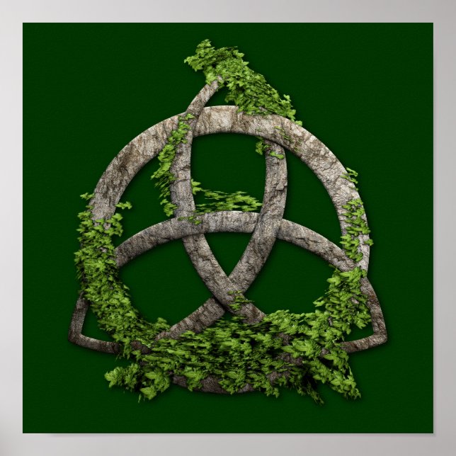 Stone Celtic Trinity Knot Poster (Front)