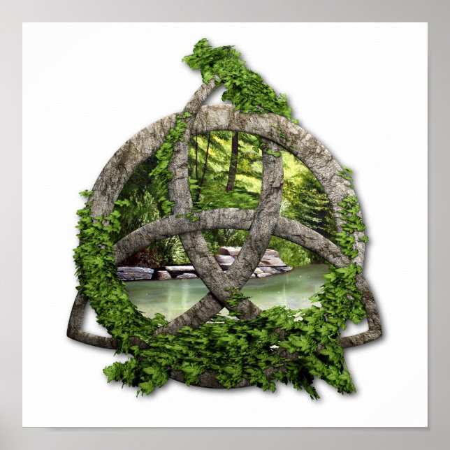 Stone Celtic Trinity Knot Poster (Front)