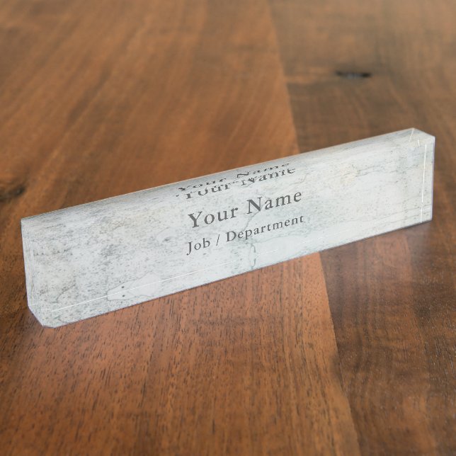 Stone cement effect executive Desk Name Plate (Side)