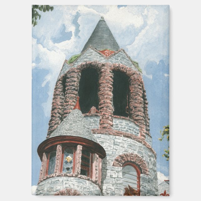 Stone Church Tower Magnet (Front)
