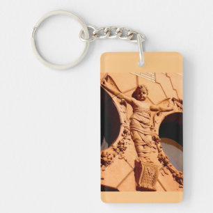 Stone Citizens-granite baby in swaddling clothes 2 Key Ring