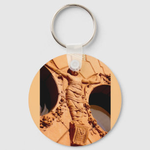 Stone Citizens - granite baby in swaddling clothes Key Ring