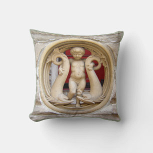 Stone Citizens granite putto and dolphins Cushion