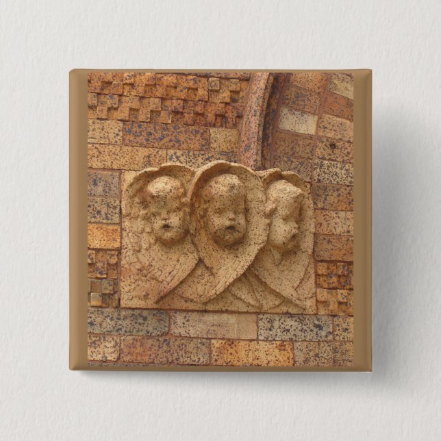 Stone Citizens three granite infants 15 Cm Square Badge (Front)