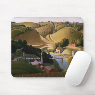Stone City, 1930 by Grant Wood Mouse Pad