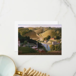 Stone City by Grant Wood Thank You Card