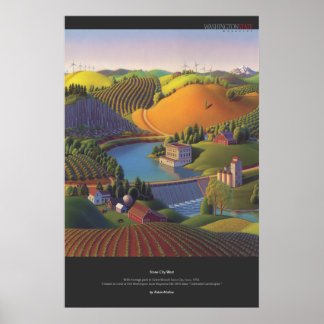 Stone City West by Robin Moline Poster