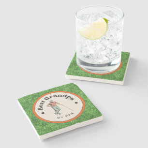 Stone Coaster - Best Grandpa by Par