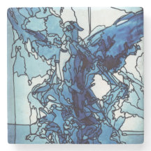 Stone Coaster Blue Angel