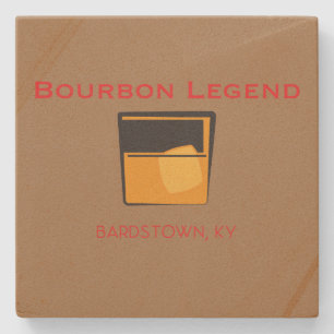 Stone Coaster - Bourbon Legend