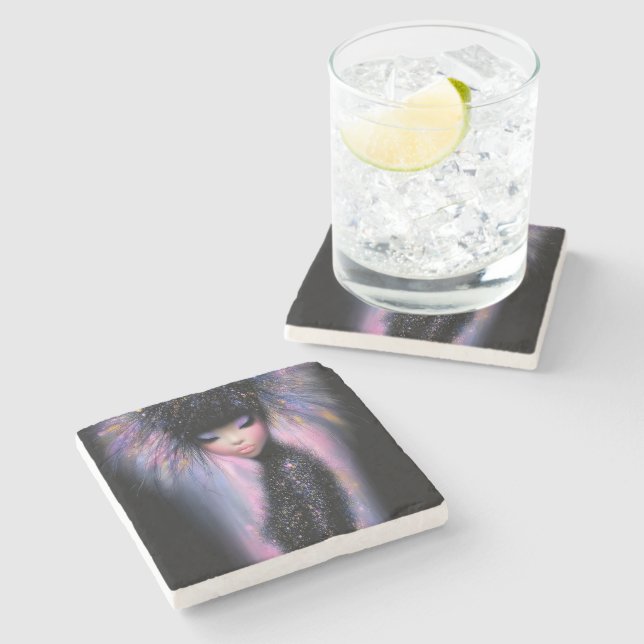 Stone Coaster Cosmic Diva Stellar Glow (Side)