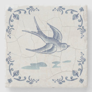 Stone Coaster Delft Swallow