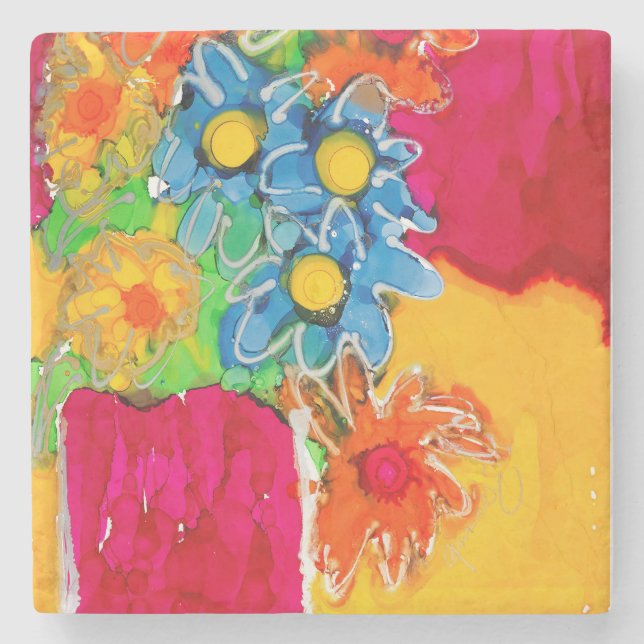 Stone Coaster Lovitude "Love is Coming" (Front)