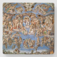 STONE COASTER : MICHELANGELO : THE LAST JUDGMENT