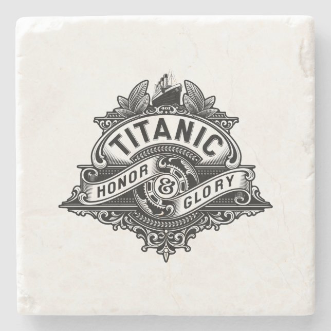 Stone Coaster TITANIC: HONOR AND GLORY (Front)