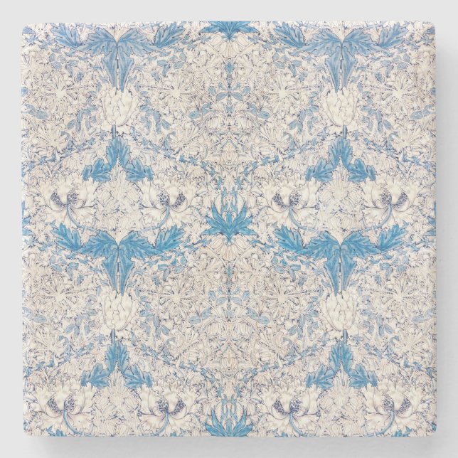 STONE COASTER: WILLIAM MORRIS : HONEYSUCKLE COASTER (Front)