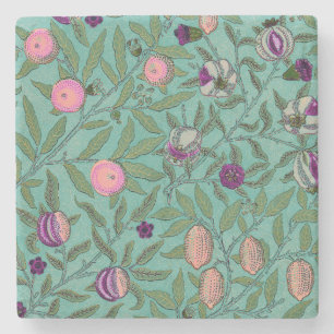 STONE COASTER : WILLIAM MORRIS : POMEGRANATES