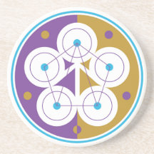 Stone Coaster with Group Attunement Symbol
