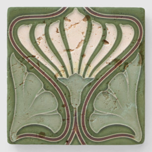 Stone Coasters Marble Art Nouveau