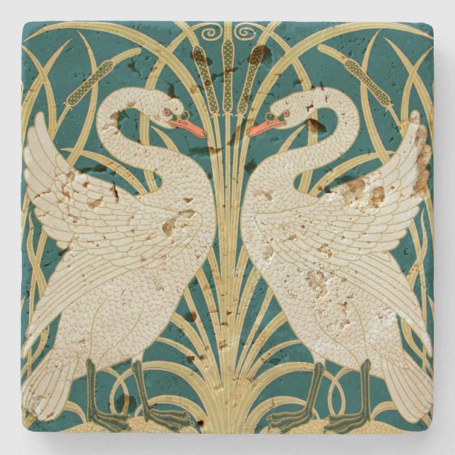 Stone Coasters Marble Art Nouveau (Front)