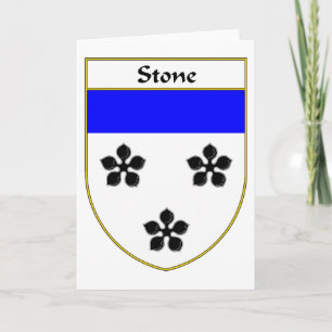 Stone Coat of Arms/Family Crest Holiday Card