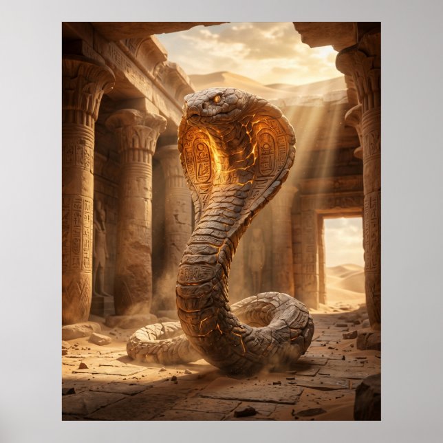 Stone Cobra Desert Temple Poster (Front)