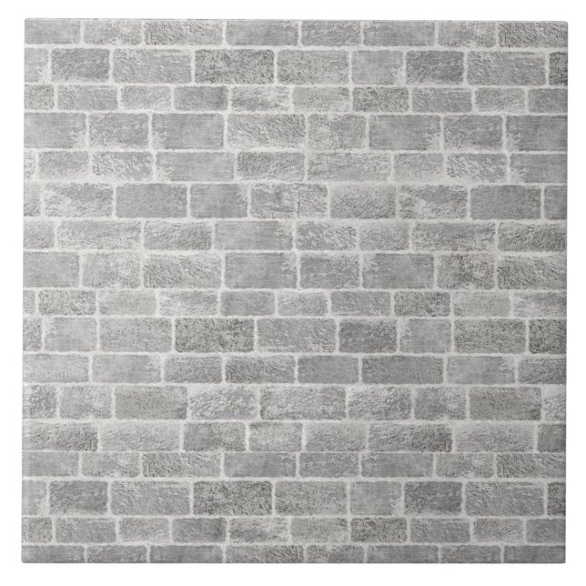 Stone cold accent earth tone brick unsaturated ceramic tile (Front)
