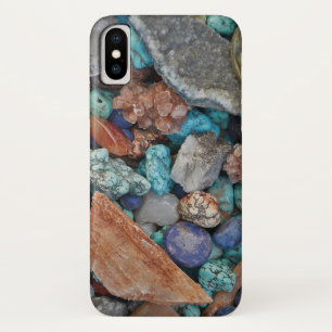 Stone Colourful rock pebble natural texture iPhone X Case