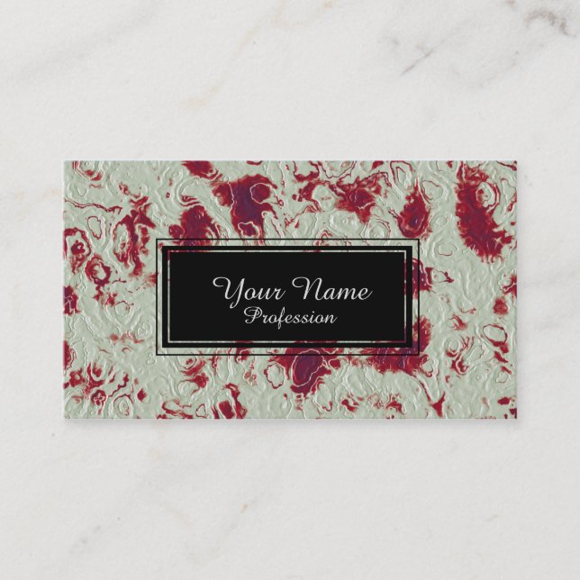 Stone cream planet cover business card (Front)