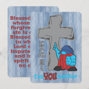 Stone Cross Cuz You Matter Psalm 32 1 Card