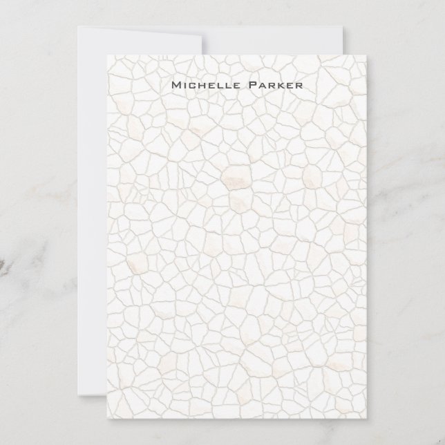 Stone Design Professional Plain Minimalist Modern Card (Front)