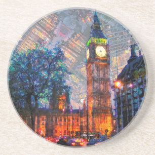 Stone Drink Coasters Big Ben London