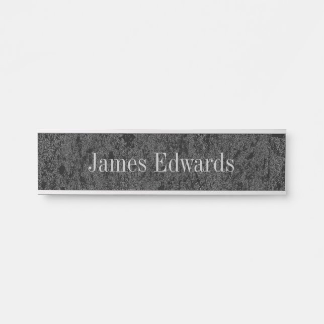 Stone Effect Texture Name Plates Desk Signs (Front)