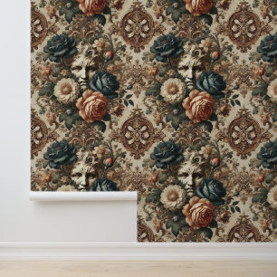 Stone Faces & Tired Nights – Gothic Baroque Wallpaper