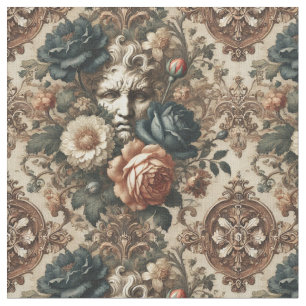 Stone Faces & Tired Nights – Gothic Classic Tile Fabric