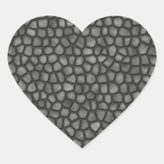 Stone Floor Heart Sticker