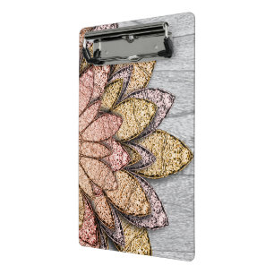 Stone Flowers Mini Clipboard