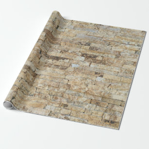 Stone geometric pattern wrapping paper