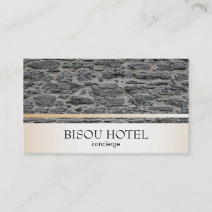 Stone / Gold Trim Business Card