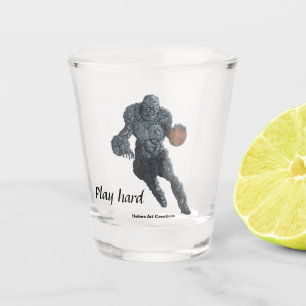 Stone Golem Basketball Player Fantasy Shot Glass