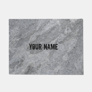 Stone granite structure grey stoneware doormat