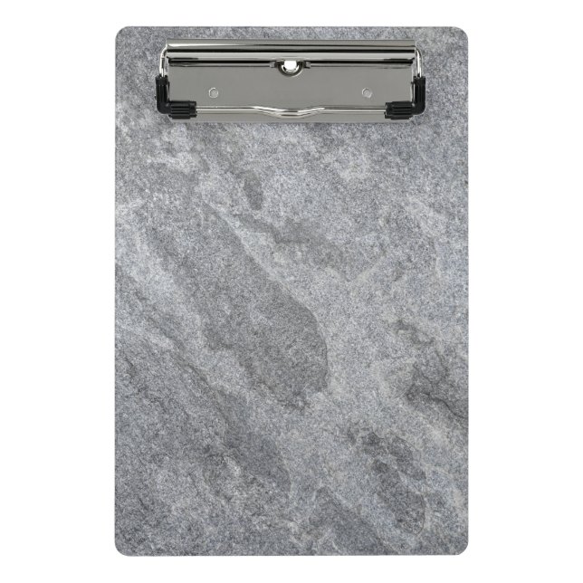 Stone granite structure grey stoneware mini clipboard (Front)