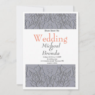 Stone Gray Wedding Invitation