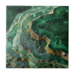 Stone Green Gold Agate Marble Ceramic Tile<br><div class="desc">This design may be personalised by choosing the Edit Design option. You may also transfer onto other items. Contact me at colorflowcreations@gmail.com or use the chat option at the top of the page if you wish to have this design on another product or need assistance with this design. I am...</div>