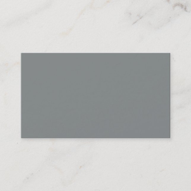 Stone Grey Personalised Grey Colour Background Business Card (Front)