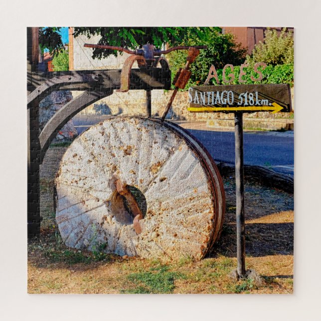 Stone grinding wheel  jigsaw puzzle (Vertical)